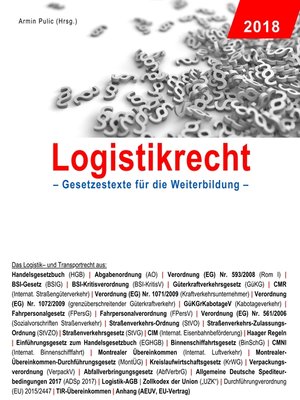 cover image of Logistikrecht